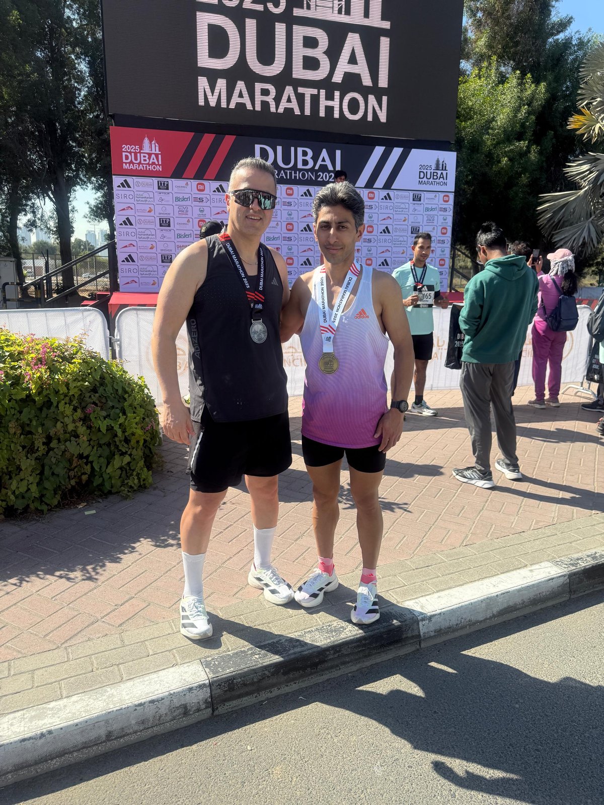 Finishing the Dubai Marathon